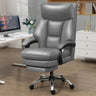 Orange Tilt Mechanism Ergonomic Faux Leather Office Chair Image - 11