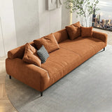 Orange Water Resistant Abrasive Cloth Tight Back Sofa Image - 17