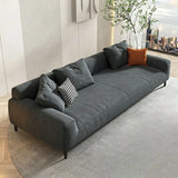 Orange Water Resistant Abrasive Cloth Tight Back Sofa Image - 9