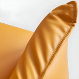 Orange Water Resistant Camel Back Accent Chair with Arm Image - 12