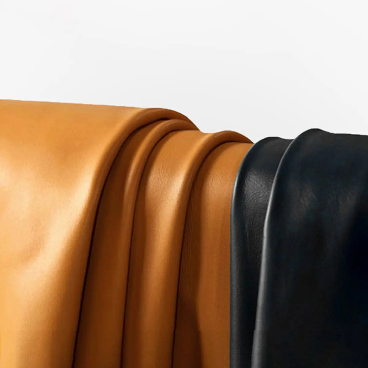 Orange Waterproof Faux Leather Single Sofa with Pillow Image - 10