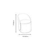 Orange-White Recessed Arm Low-Back Barrel Vanity Stool Image - 19