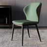 Orange Wingback Faux Leather Upholstered Dining Chair Image - 9