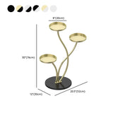 Orbicular 3-Tier Stone Floor Pedestal Plant Stand Gold #size