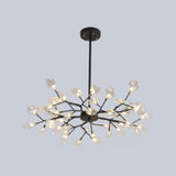 Organic Gold Branch Sputnik Acrylic Chandelier Image - 16