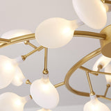 Organic Gold Branch Sputnik Acrylic Chandelier Image - 24