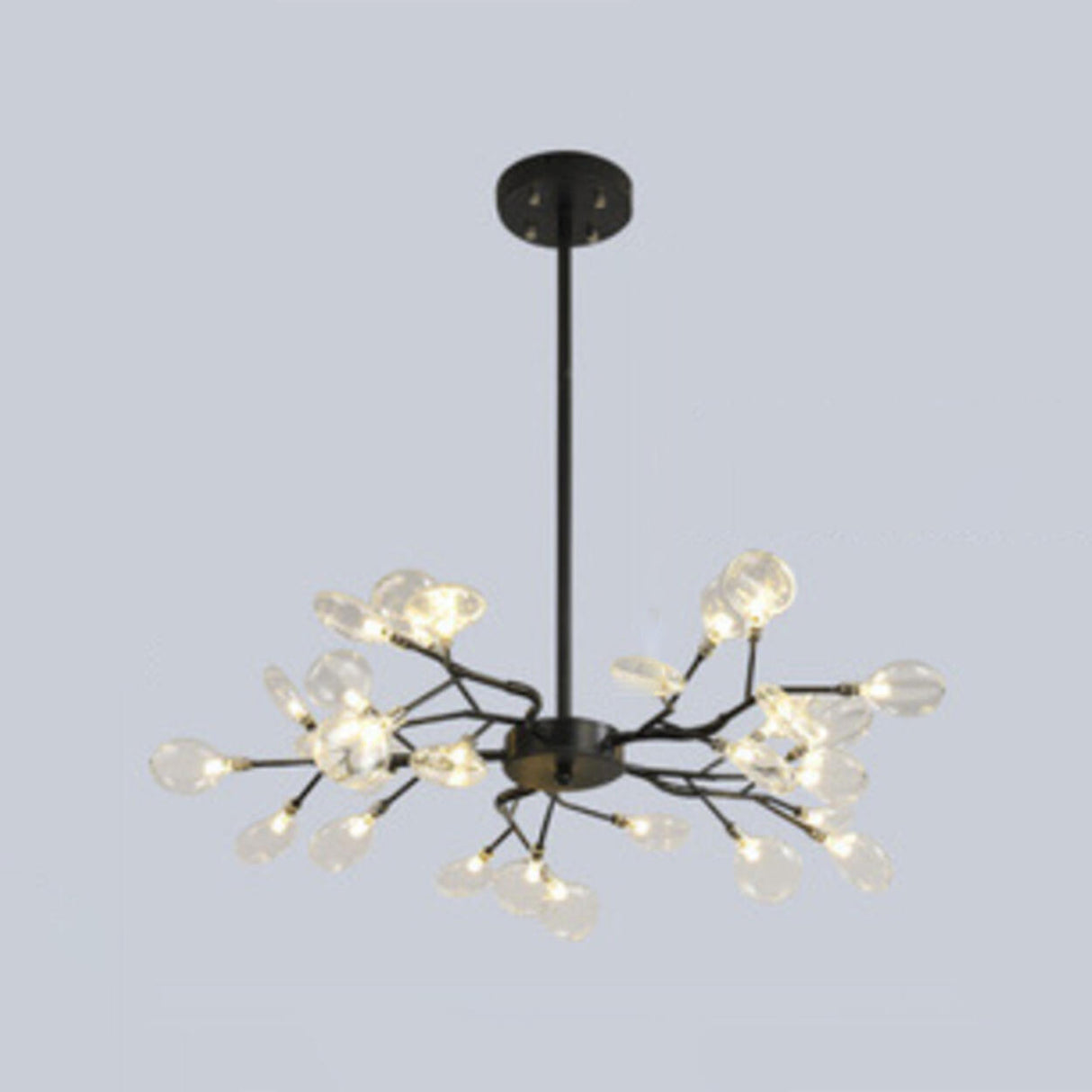 Organic Gold Branch Sputnik Acrylic Chandelier Image - 3