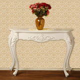 Ornate Wooden White Scratch Resistant Console Table Image - 11