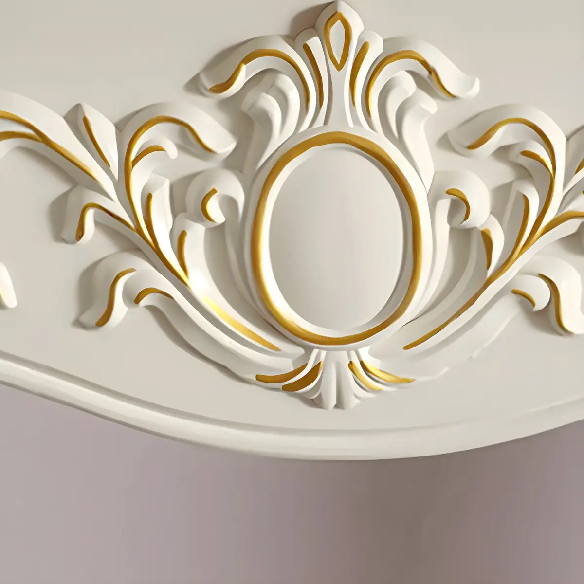 Ornate Wooden White Scratch Resistant Console Table Image - 13