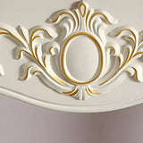 Ornate Wooden White Scratch Resistant Console Table Image - 13