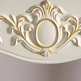 Ornate Wooden White Scratch Resistant Console Table Image - 13