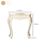 Ornate Wooden White Scratch Resistant Console Table Image - 19