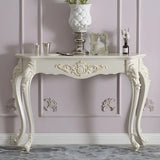 Ornate Wooden White Scratch Resistant Console Table Image - 1