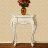 Ornate Wooden White Scratch Resistant Console Table Image - 2