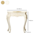 Ornate Wooden White Scratch Resistant Console Table Image - 20