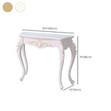 Ornate Wooden White Scratch Resistant Console Table Image - 21