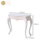 Ornate Wooden White Scratch Resistant Console Table Image - 22