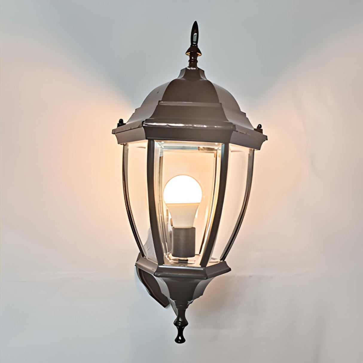 Outdoor Waterproof Metal Lantern LED Wall Sconce Image - 10