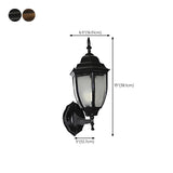 Outdoor Waterproof Metal Lantern LED Wall Sconce Image - 20