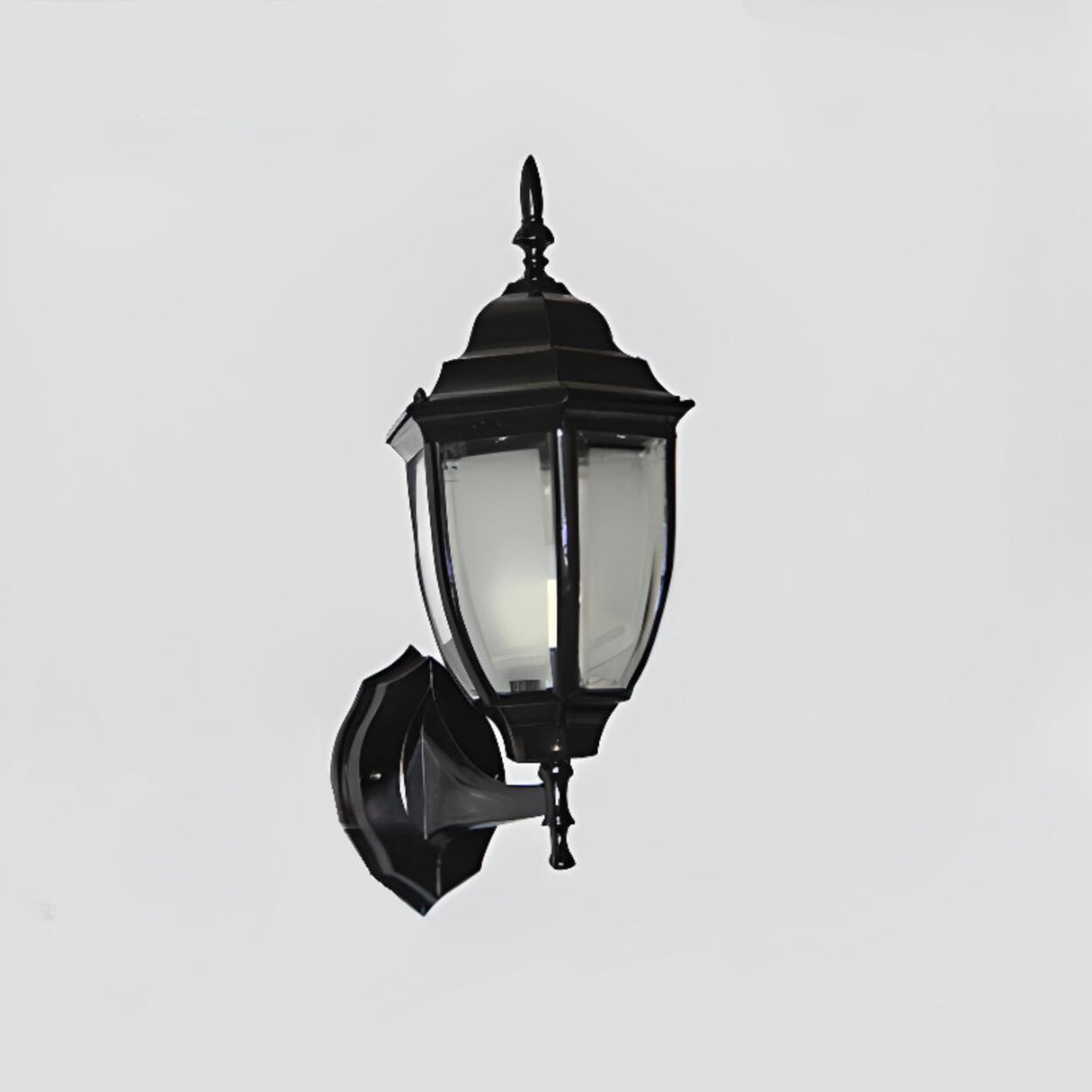 Outdoor Waterproof Metal Lantern LED Wall Sconce Image - 5