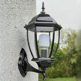 Outdoor Waterproof Metal Lantern LED Wall Sconce Image - 6