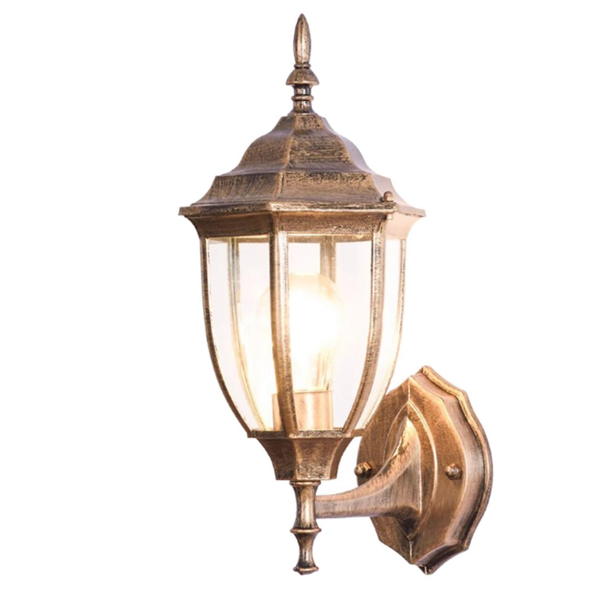 Outdoor Waterproof Metal Lantern LED Wall Sconce Image - 9