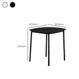 Outdoor White Waterproof Stone Oval Coffee Table #size