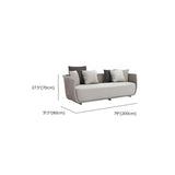 Outdoor Wicker Curved Beige Upholstered Patio Sofa Set Image - 11