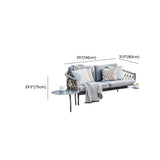 Outdoor Woven Gray Sofa Set with Cushions and Pillow Image - 9