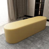 Oval Genuine Leather Waterproof Medium Ottoman Seating Image - 20