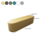 Oval Genuine Leather Waterproof Medium Ottoman Seating #size