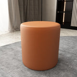 Oval Genuine Leather Waterproof Medium Ottoman Seating Image - 7