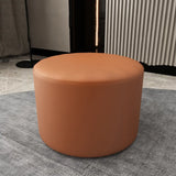 Oval Genuine Leather Waterproof Medium Ottoman Seating Image - 9