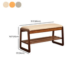 Padded Entryway Bench with Double Shoe Storage Shelf Image - 19