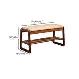 Padded Entryway Bench with Double Shoe Storage Shelf Image - 20