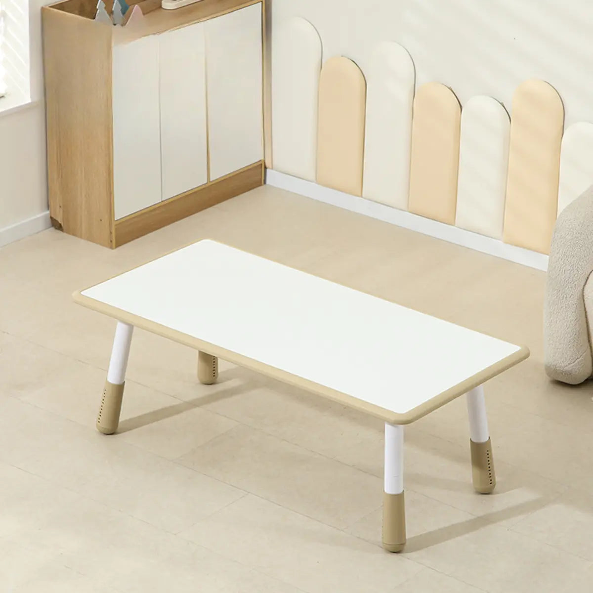 Paintable Adjustable Height Toddler Table Chair Set Image - 11