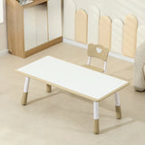 Paintable Adjustable Height Toddler Table Chair Set Image - 13