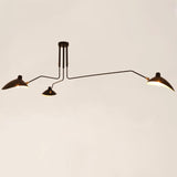 Parlor Black Iron Cone Semi-Flush Mount Light 6-Light Image - 7