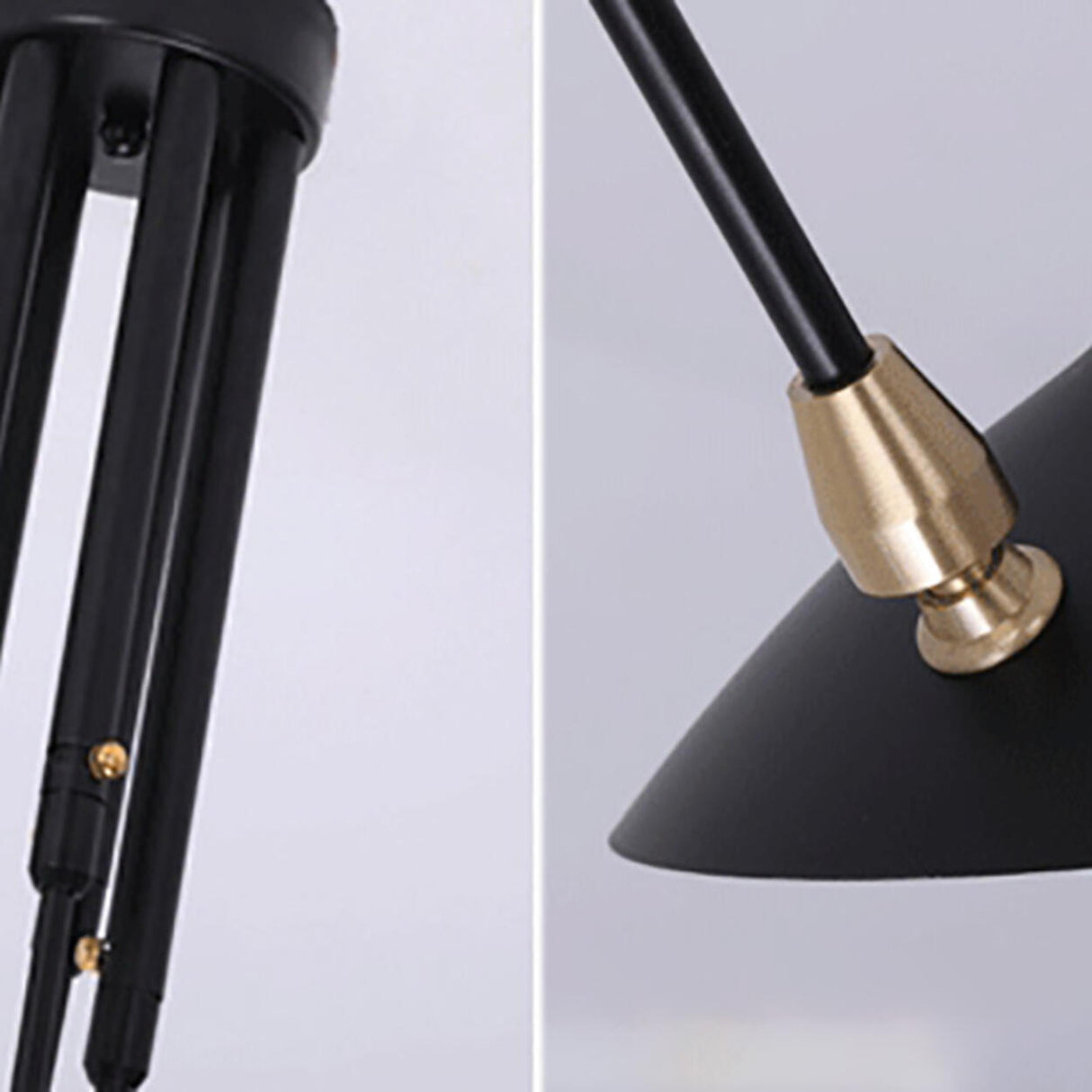 Parlor Black Iron Cone Semi-Flush Mount Light 6-Light Image - 9