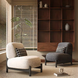 Parlor Mohair Pillow Back Side Chair with Four Legs Image - 7