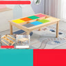 Pine Wood Toddler Building Block Table Chair Set Image - 7