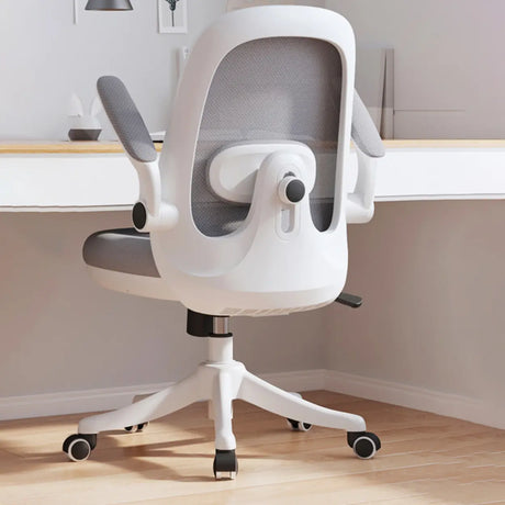 Pink Contemporary Mesh Ergonomic Swivel Office Chair Image - 2
