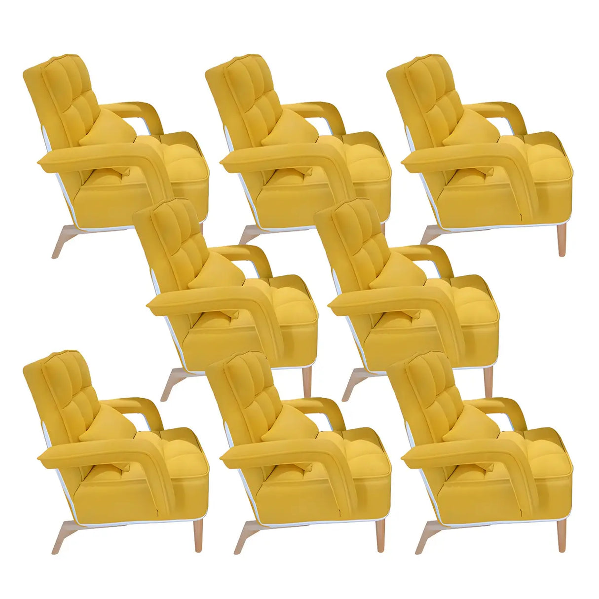 Pink Contemporary Plush Fabric Home Office Chairs Image - 22