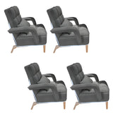 Pink Contemporary Plush Fabric Home Office Chairs Image - 24