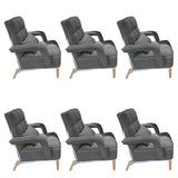 Pink Contemporary Plush Fabric Home Office Chairs Image - 25