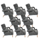 Pink Contemporary Plush Fabric Home Office Chairs Image - 26
