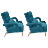 Pink Contemporary Plush Fabric Home Office Chairs Image - 27