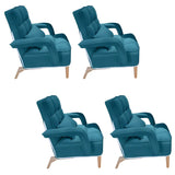 Pink Contemporary Plush Fabric Home Office Chairs Image - 28