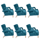 Pink Contemporary Plush Fabric Home Office Chairs Image - 29