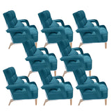 Pink Contemporary Plush Fabric Home Office Chairs Image - 30